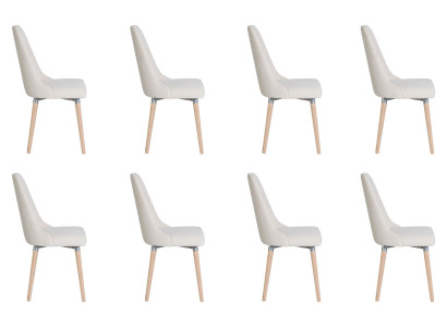 8x Design Polster Sitz Stühle Stuhl Seht Garnitur Sessel Lounge Club Set